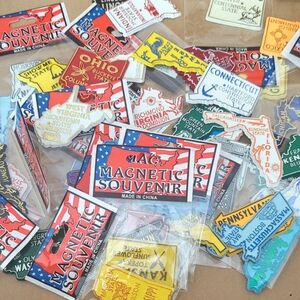 Colorful State Magnet Souvenirs USA Collection